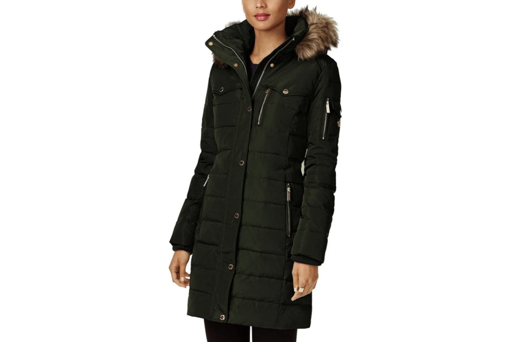 MICHAEL Michael Kors Women's 3/4 Down Puffer Coat, walmart black friday deals